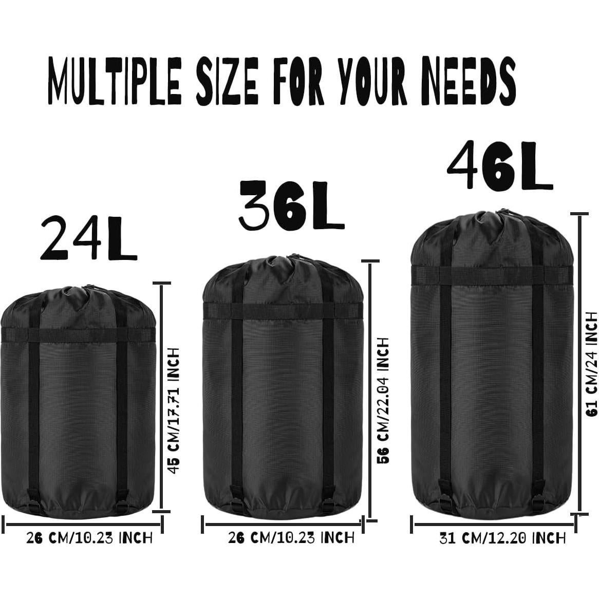 Saco de Compresión Borogo 36L 2-Pack Nylon Impermeable