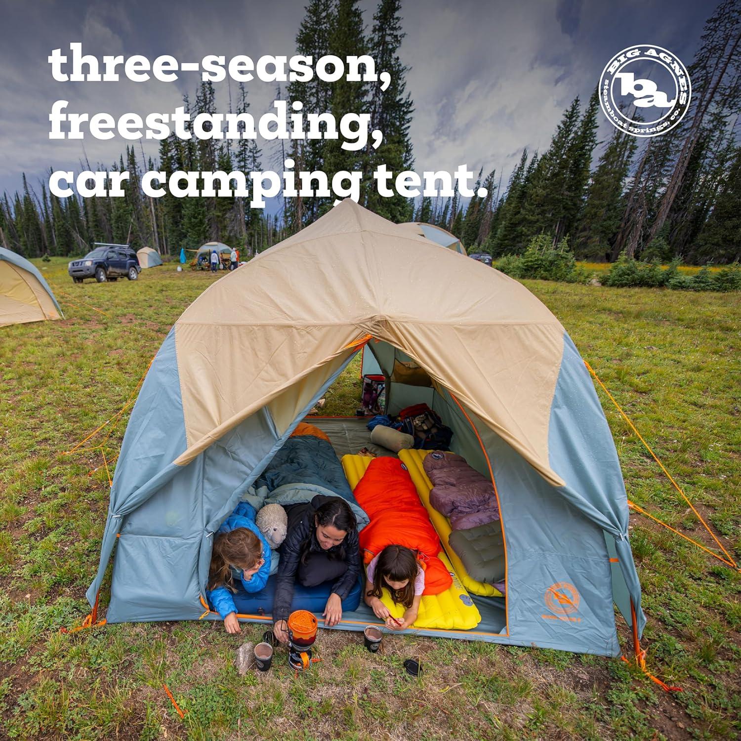 Carpa Familiar Big Agnes Casa de Cama 4 Personas Impermeable