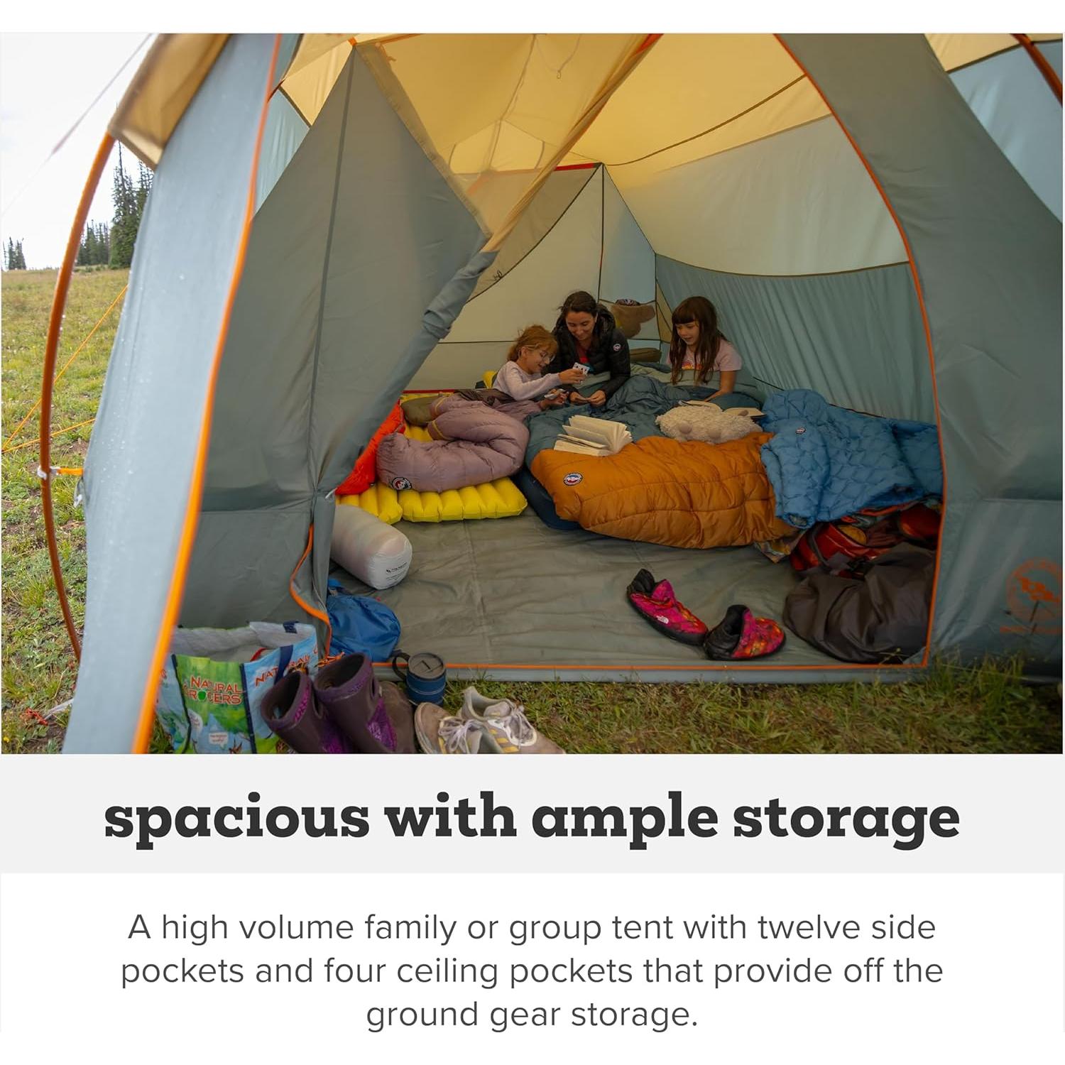 Carpa Familiar Big Agnes Casa de Cama 4 Personas Impermeable