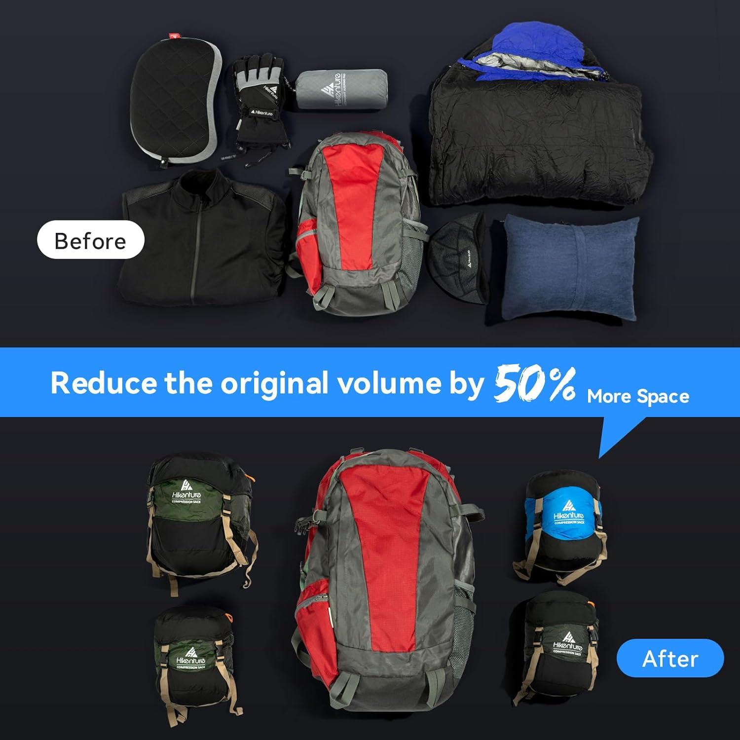 Saco de Compresión Hikenture 10L Nylon Resistente al Agua