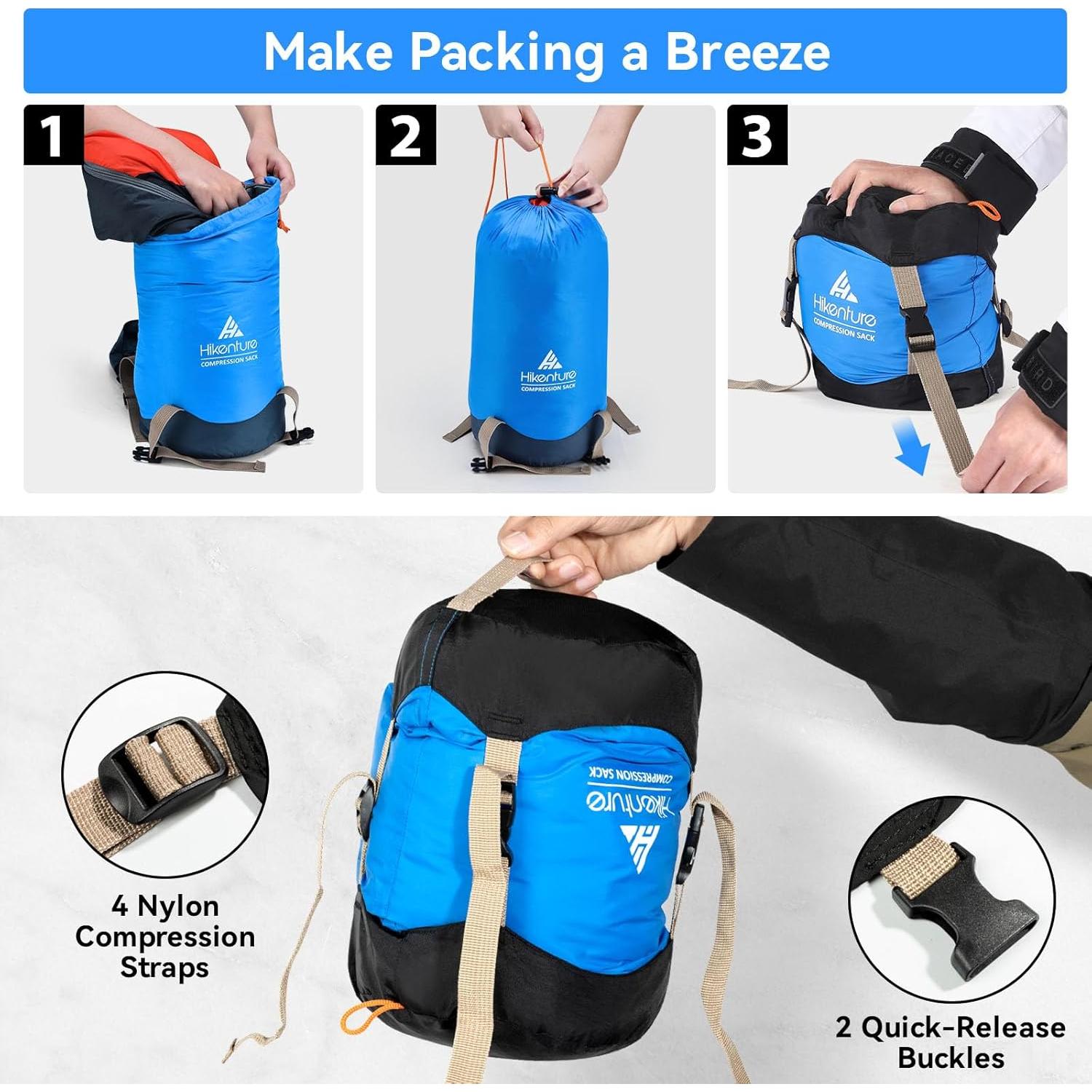 Saco de Compresión Hikenture 10L Nylon Resistente al Agua