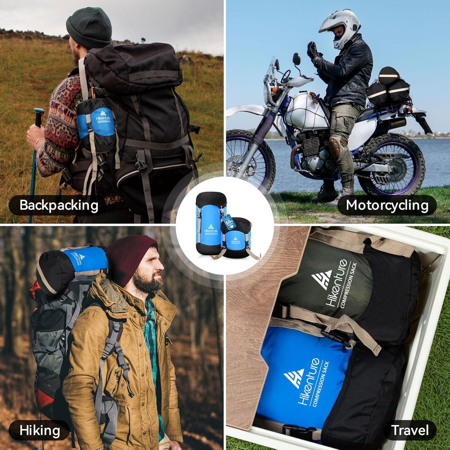 Saco de Compresión Hikenture 10L Nylon Resistente al Agua