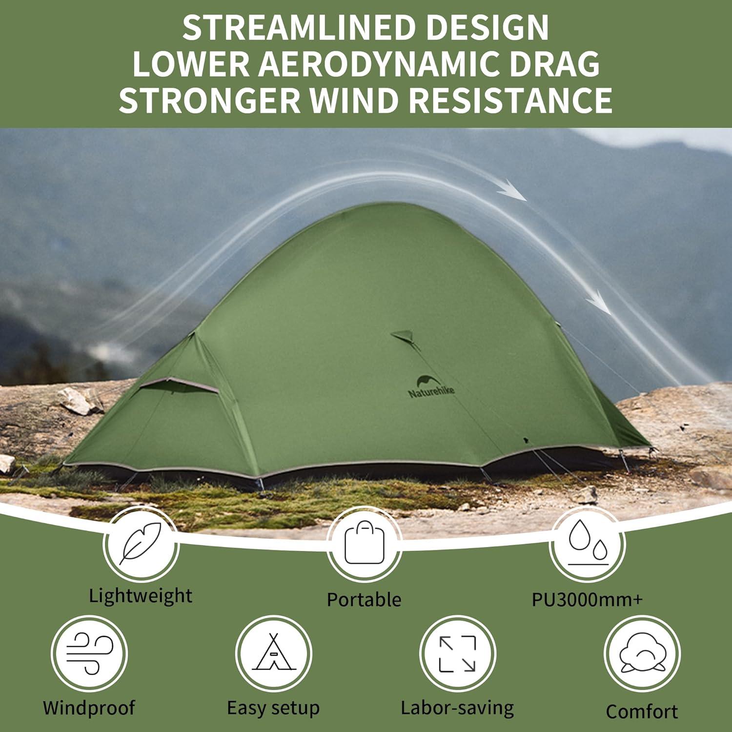 Carpa Naturehike Cloud-Up Pro 2 Personas Impermeable 4000mm