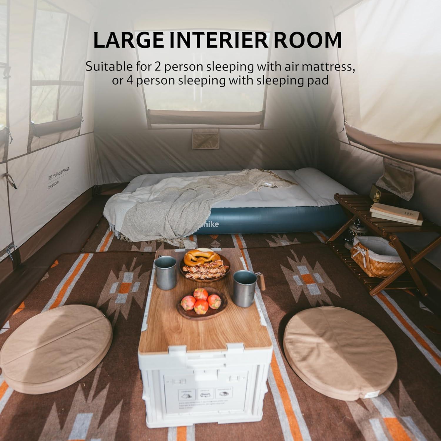 Tienda de Camping Naturehike para 4 Personas con Porche Mosquitera