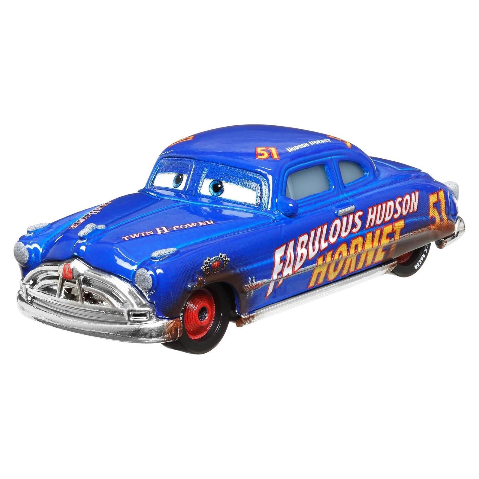 Vehículo de metal fundido Mattel Hudson Hornet Cars 3 1:55