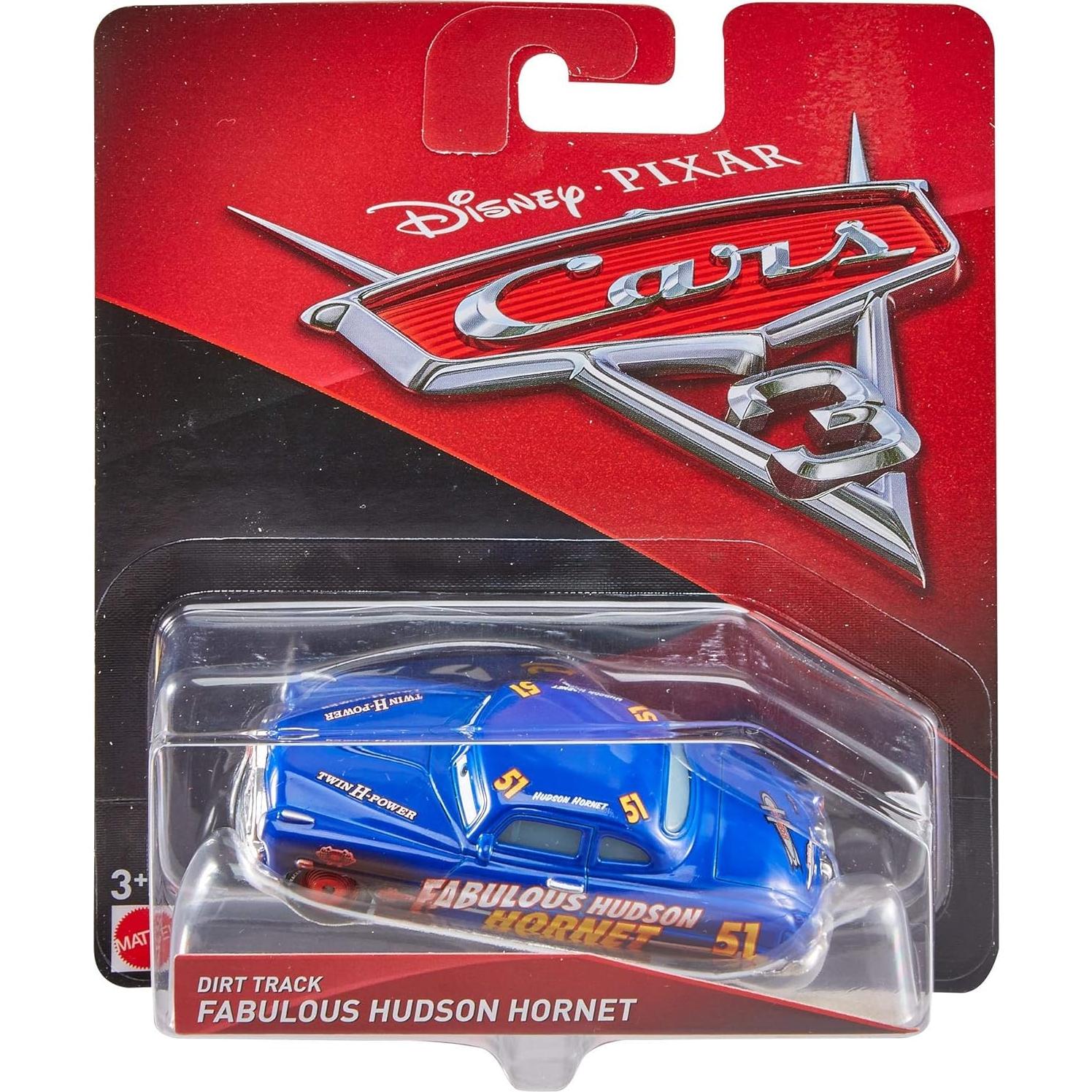 Vehículo de metal fundido Mattel Hudson Hornet Cars 3 1:55