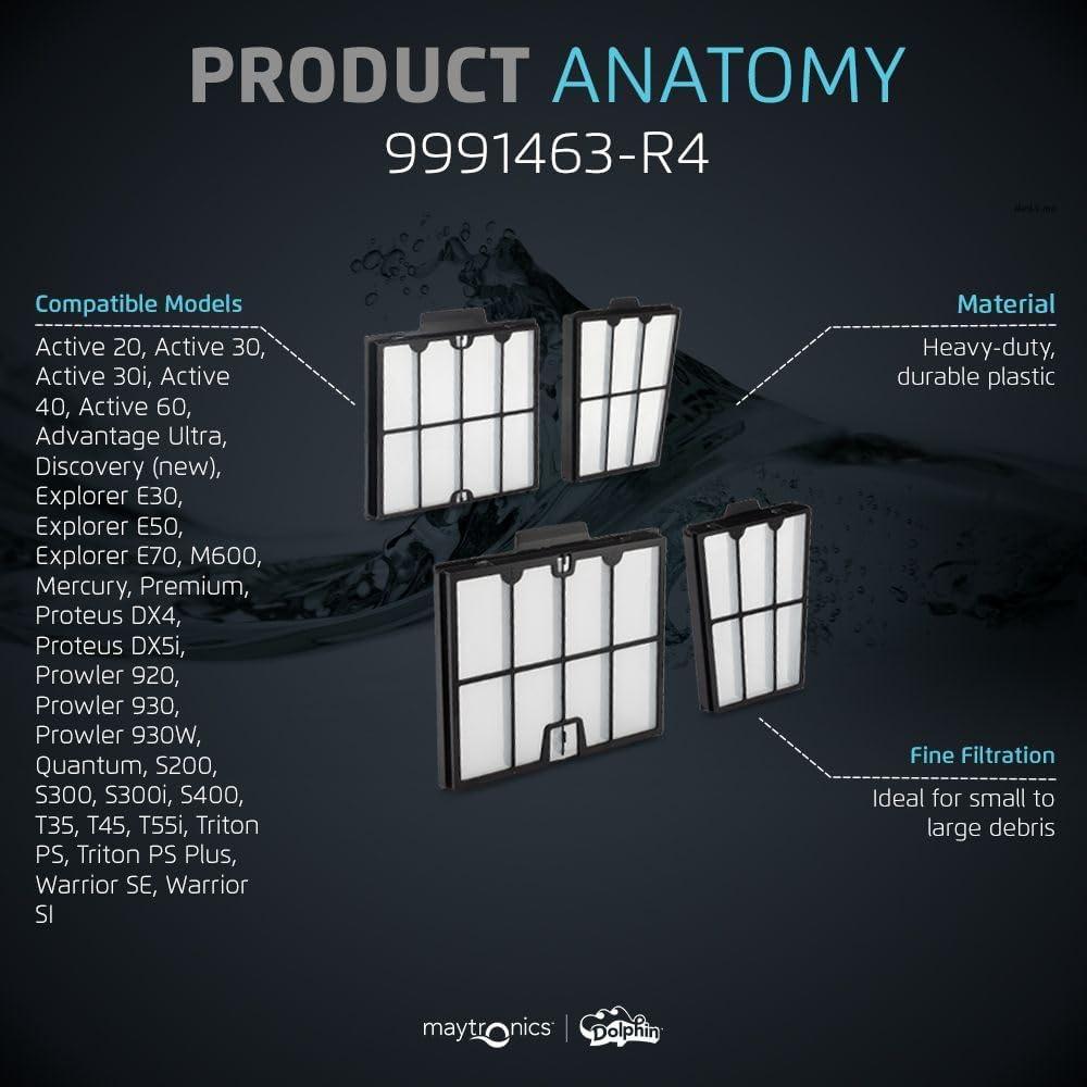Repuesto Dolphin Paneles de Filtro Fino 4PK - Maytronics