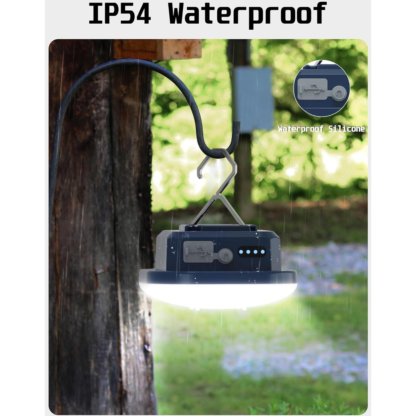 Luces de Camping Recargables MOSLIGHTING 800LM IP54 Azul