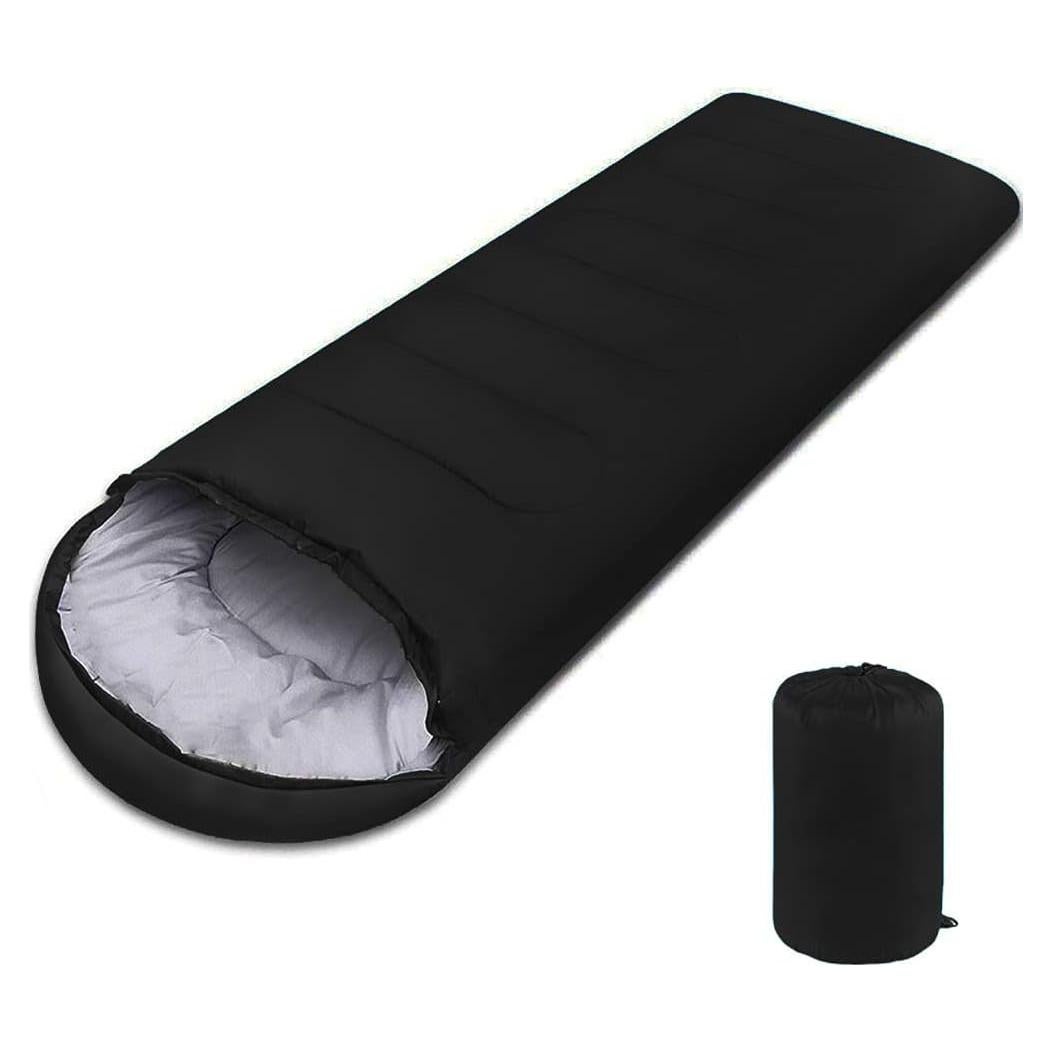 Saco de Dormir Favorland Ligero 3 Estaciones 5-20°C Negro