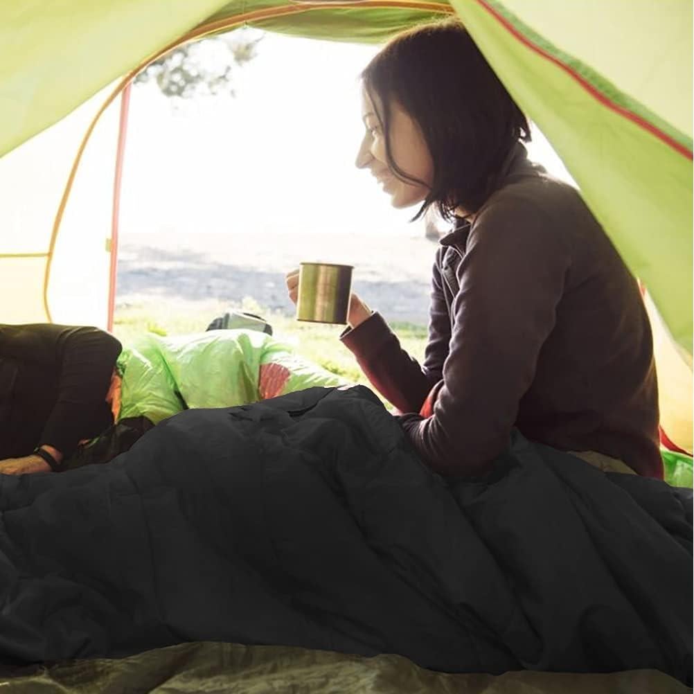 Saco de Dormir Favorland Ligero 3 Estaciones 5-20°C Negro