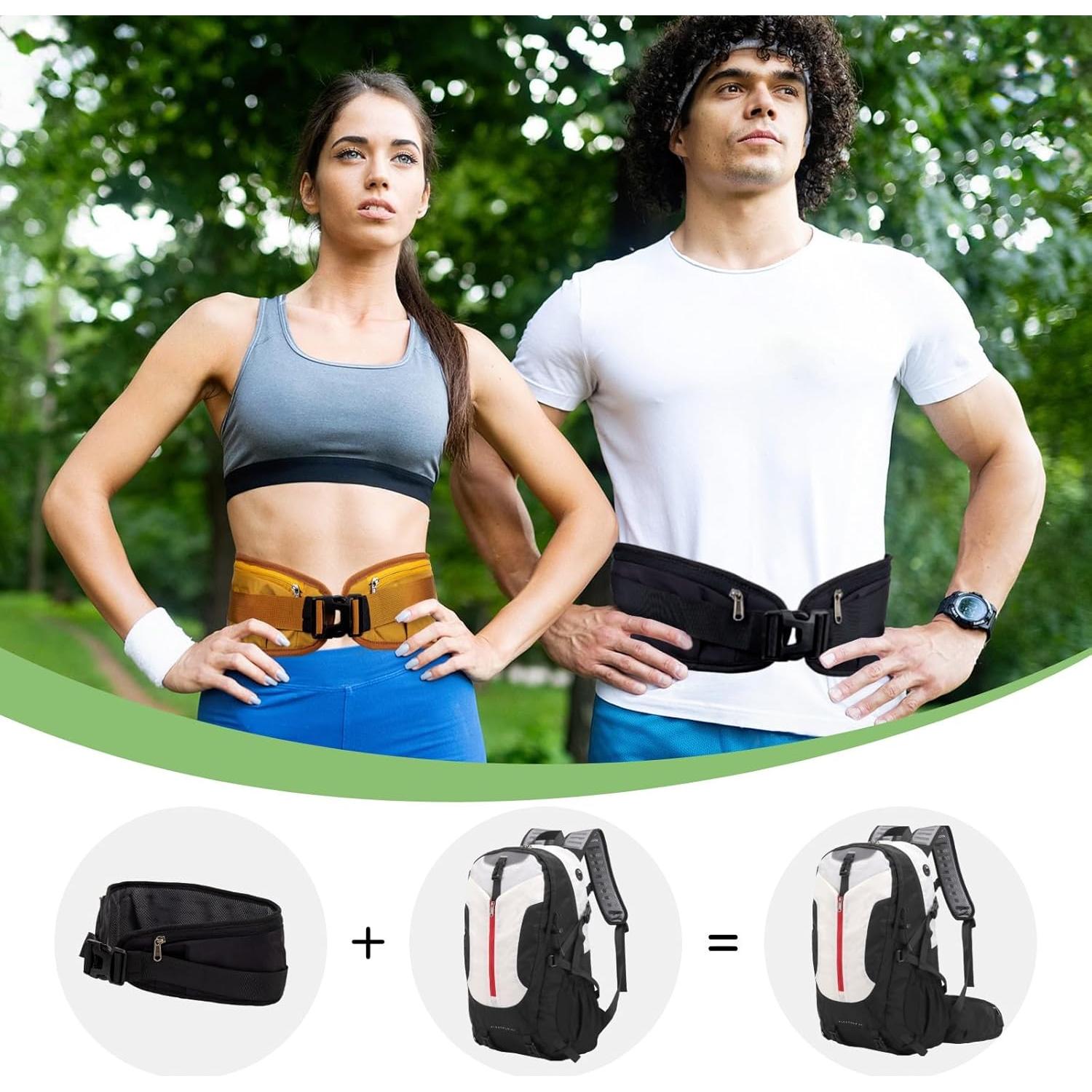 Mochila de Senderismo UtiaMiaoGonGo 40L Impermeable Negra