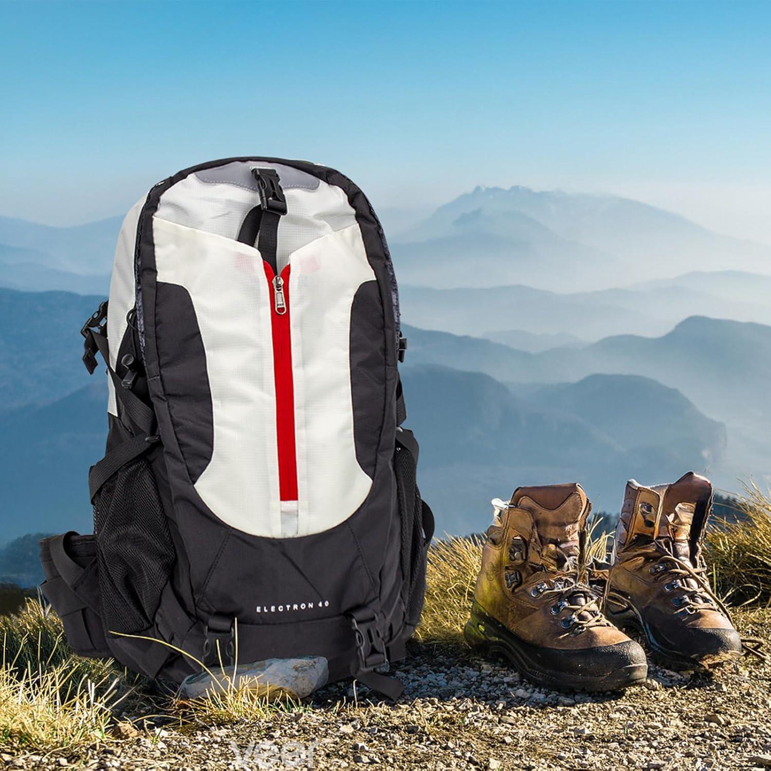 Mochila de Senderismo UtiaMiaoGonGo 40L Impermeable Negra