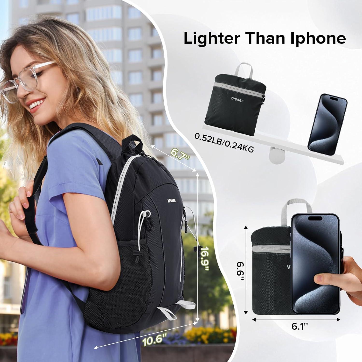 Mochila de Senderismo Resistente al Agua 15L - Unisex