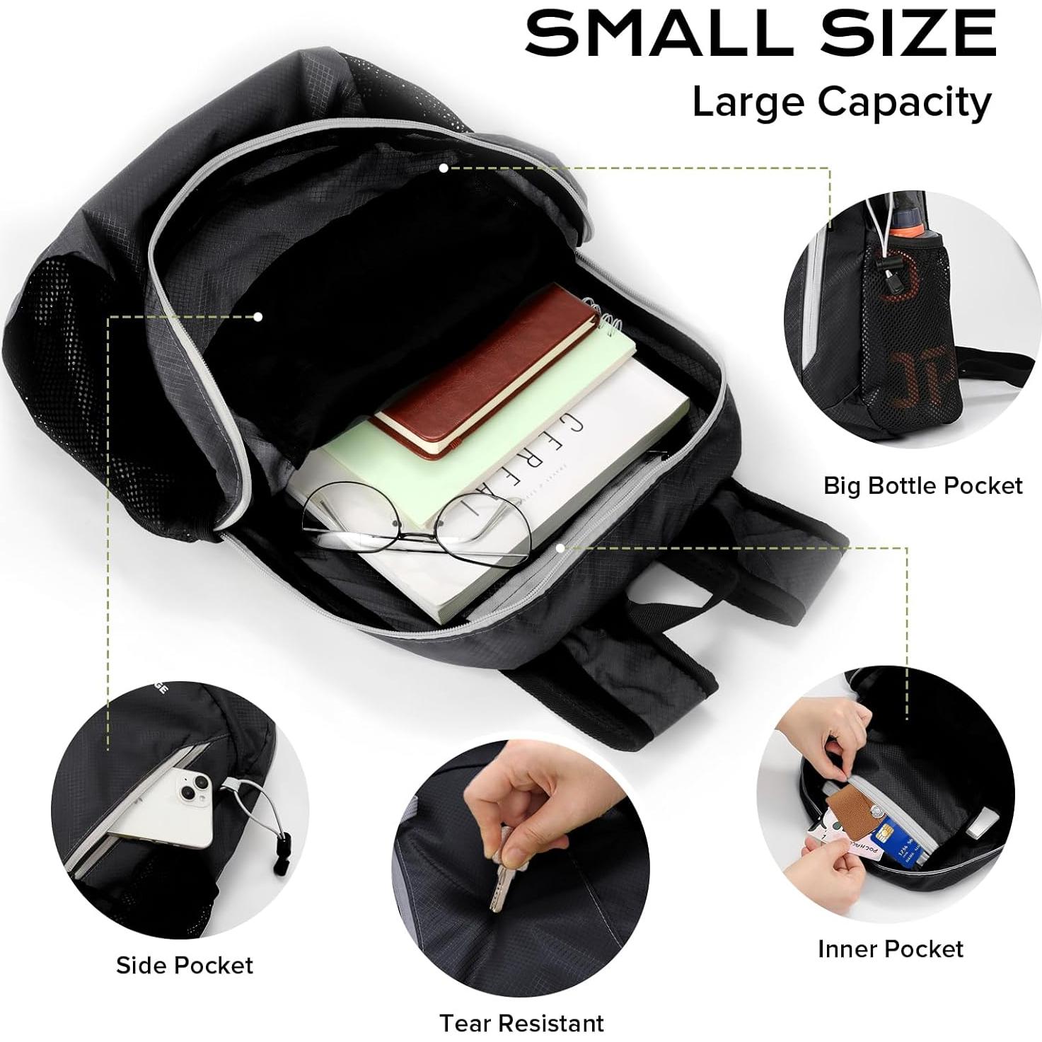 Mochila de Senderismo Resistente al Agua 15L - Unisex