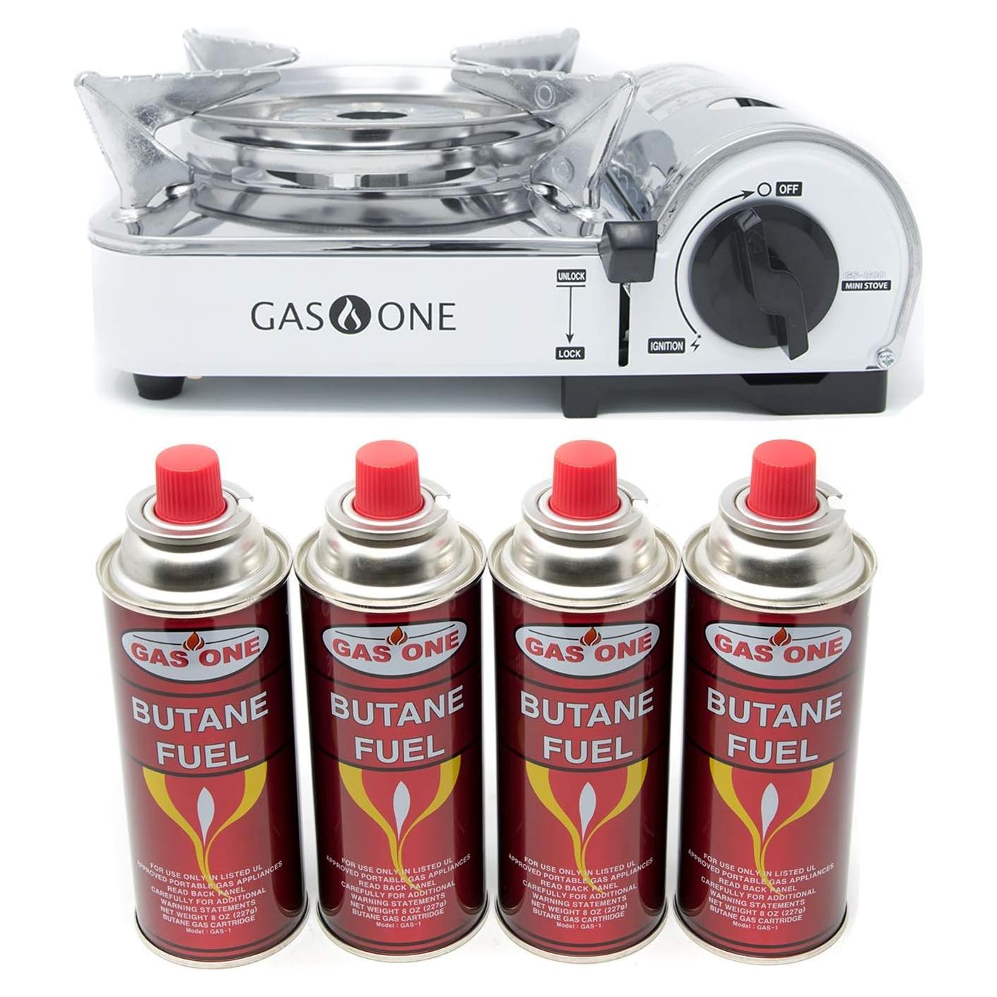 Estufa de Gas Portátil Gas One Mini Butano 2242W con Funda