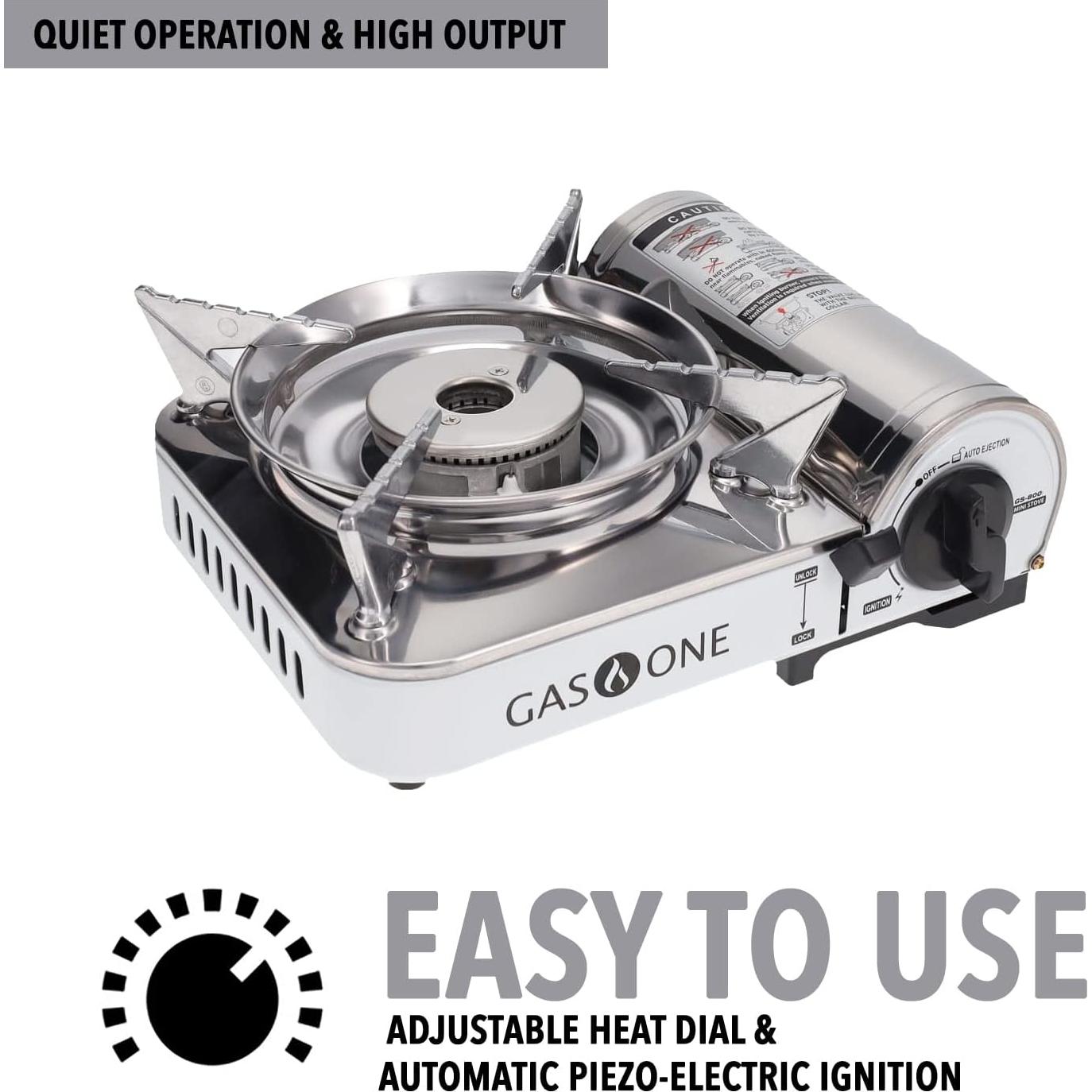 Estufa de Gas Portátil Gas One Mini Butano 2242W con Funda