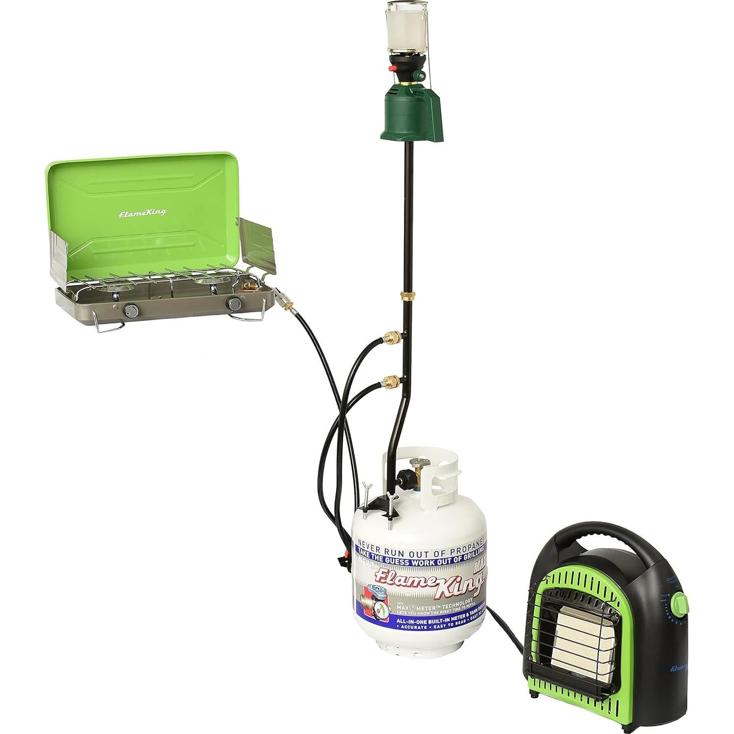 Poste de Distribución de Propano Flame King FK-DP2PC 3 Salidas