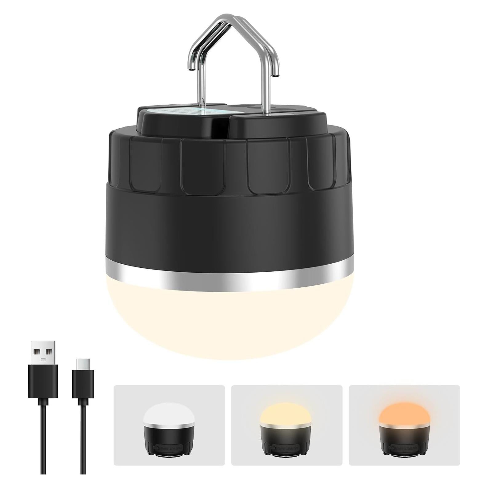 Linterna de Camping LED TOHETO 1000LM Recargable Impermeable