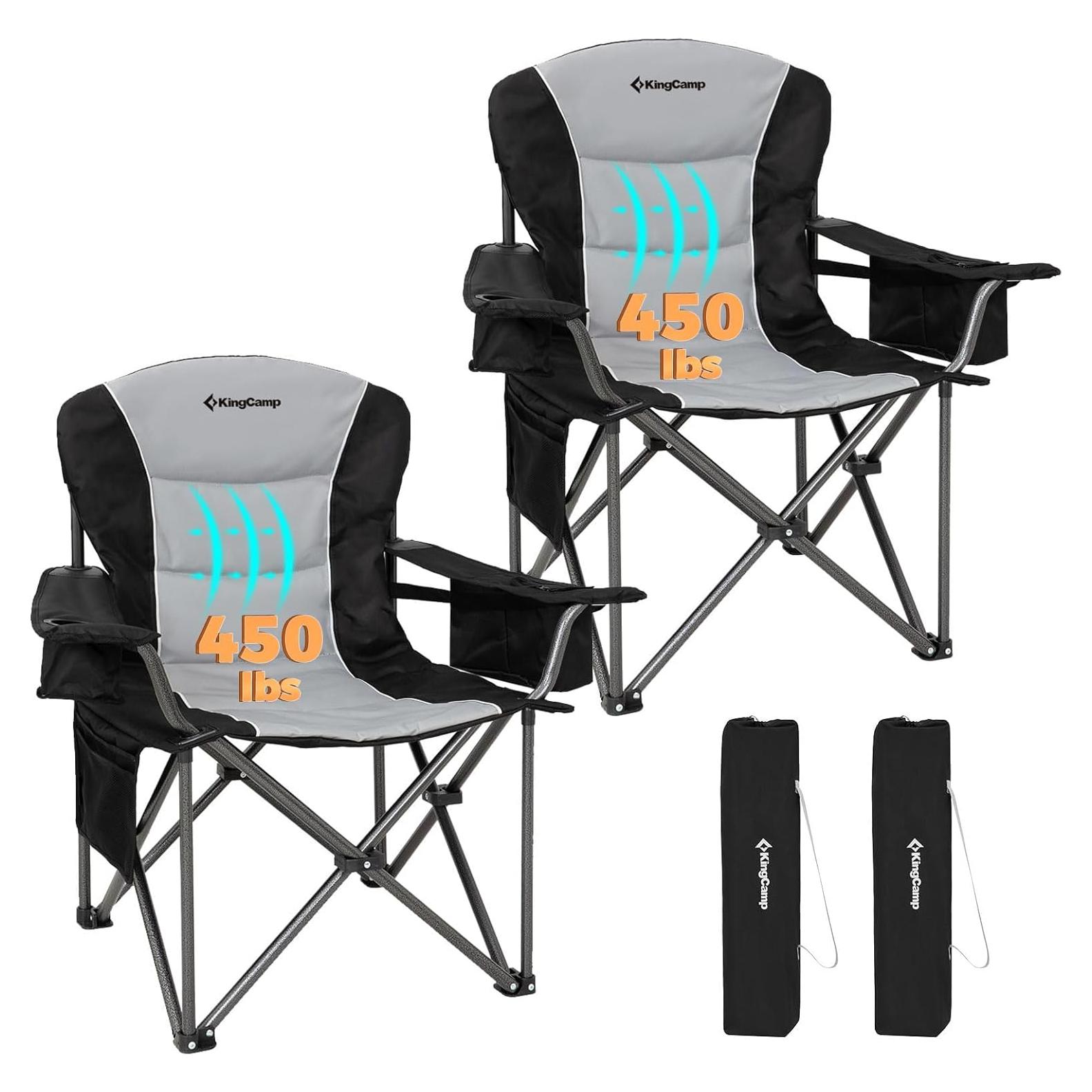 Silla de Camping Plegable KingCamp Sobredimensionada 204 kg