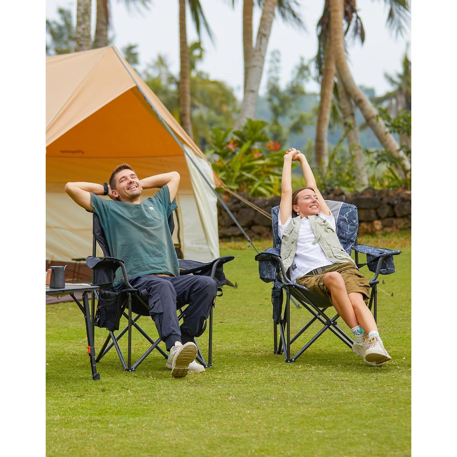 Silla de Camping Plegable KingCamp Sobredimensionada 204 kg