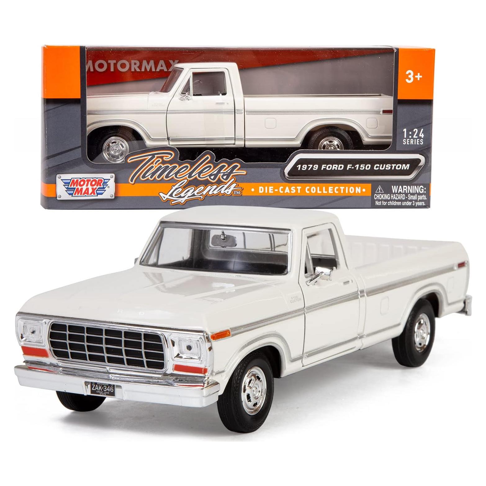 Modelo Diecast Motormax Ford F-150 Pickup 1:24 Blanco