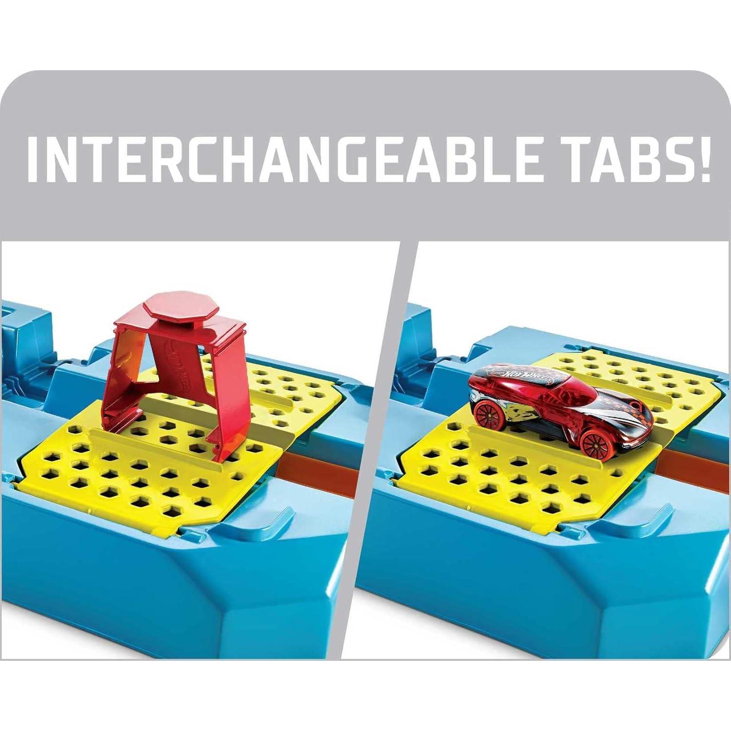 Juego de Pista de Autos Hot Wheels con 18 Piezas y Vehículo