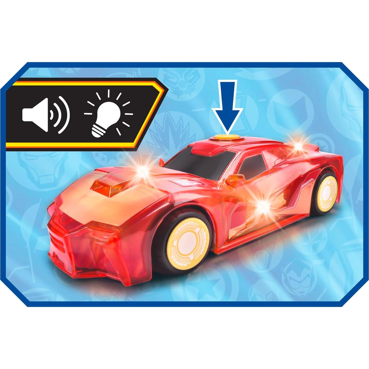 Coche de Juguete Iron Man 15 cm Jada Toys con Luz y Sonido