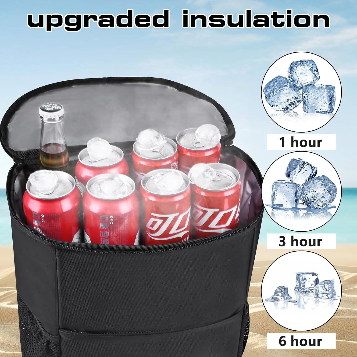 Mochila Enfriadora Aislada HAWGON 19L Impermeable para Camping