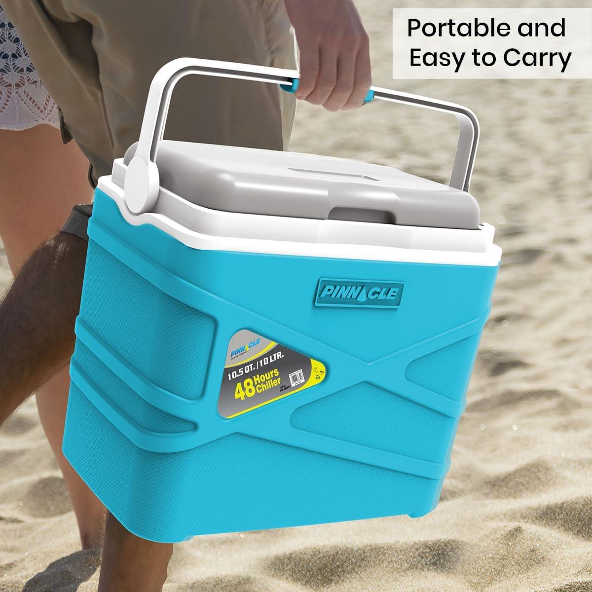 Nevera Aislada Pinnacle QIB 10L Azul para Camping y Picnic