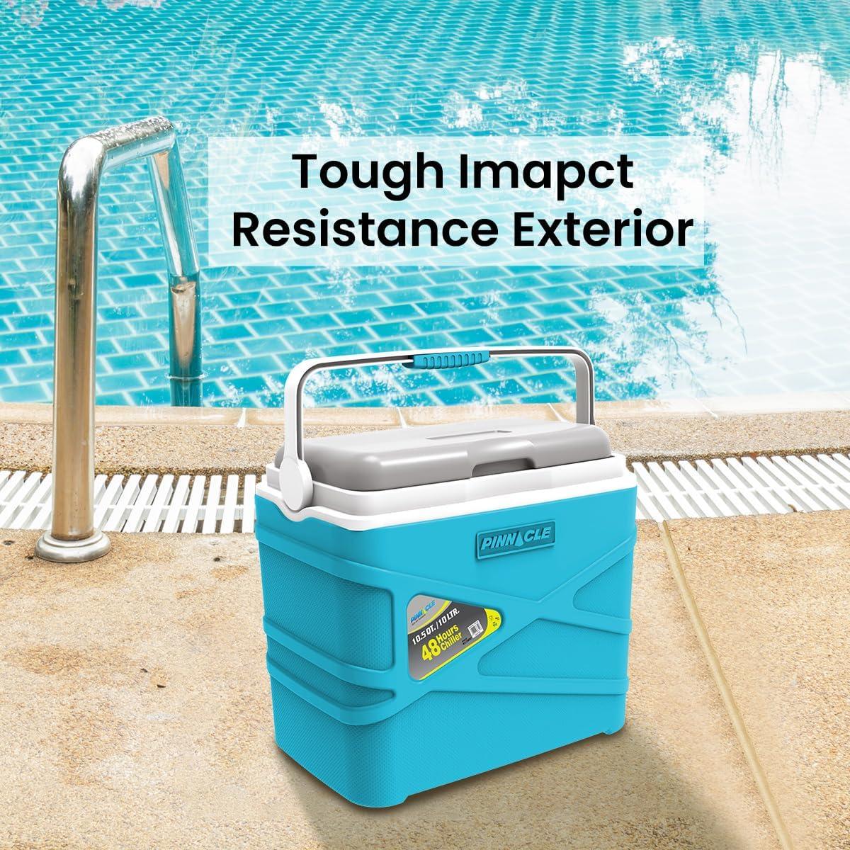 Nevera Aislada Pinnacle QIB 10L Azul para Camping y Picnic