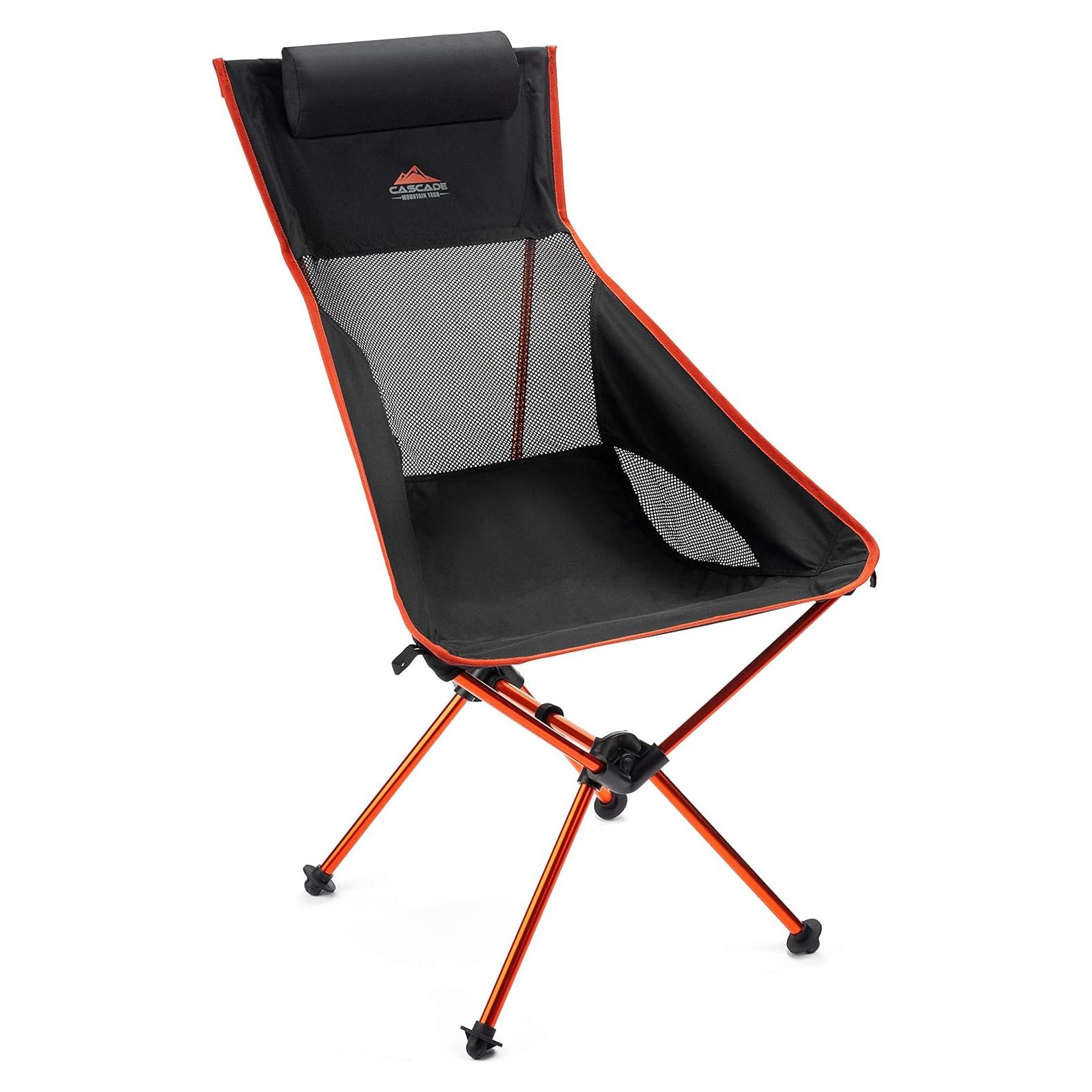 Silla de Campamento Ultraligera Cascade Mountain Tech Negra