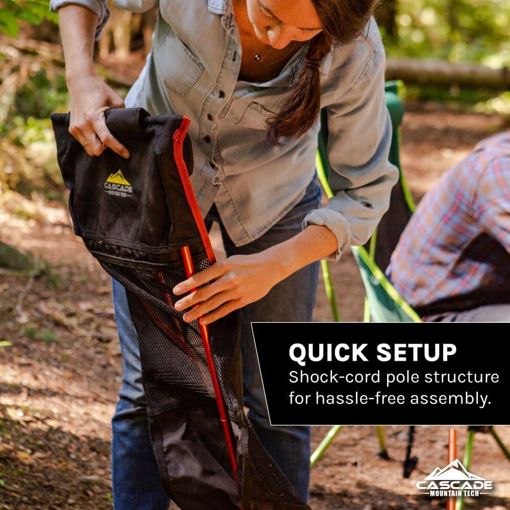 Silla de Campamento Ultraligera Cascade Mountain Tech Negra