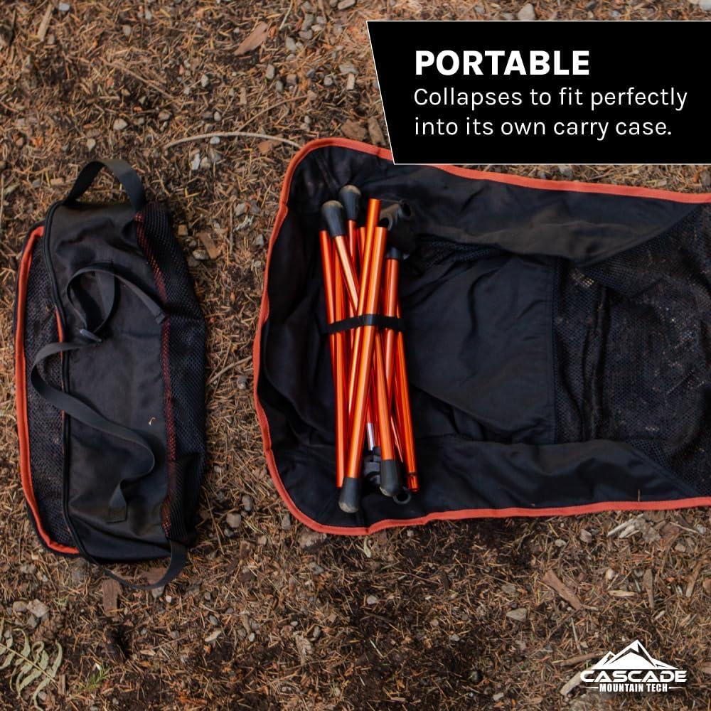 Silla de Campamento Ultraligera Cascade Mountain Tech Negra