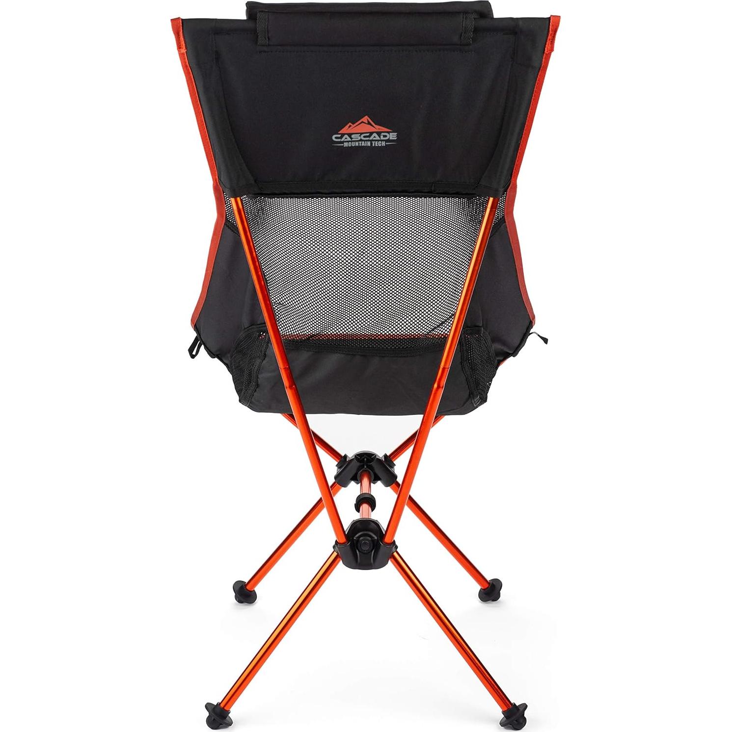 Silla de Campamento Ultraligera Cascade Mountain Tech Negra
