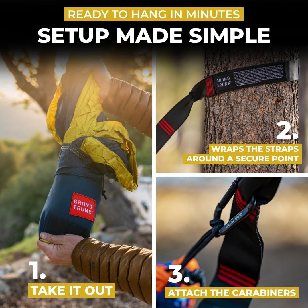 Hamaca Doble Deluxe Grand Trunk 3.2x2.0m Nylon 500lbs