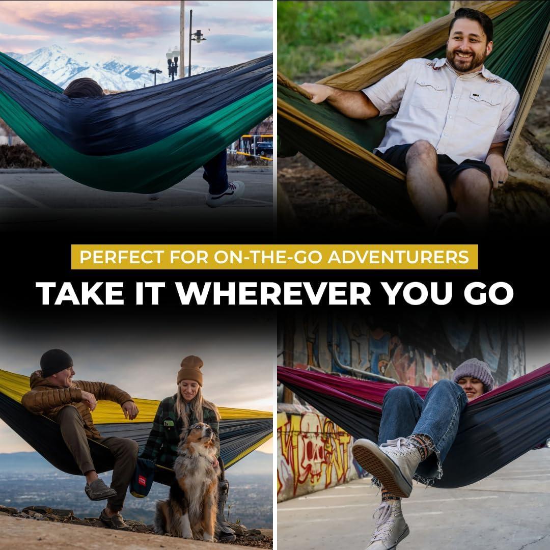 Hamaca Doble Deluxe Grand Trunk 3.2x2.0m Nylon 500lbs