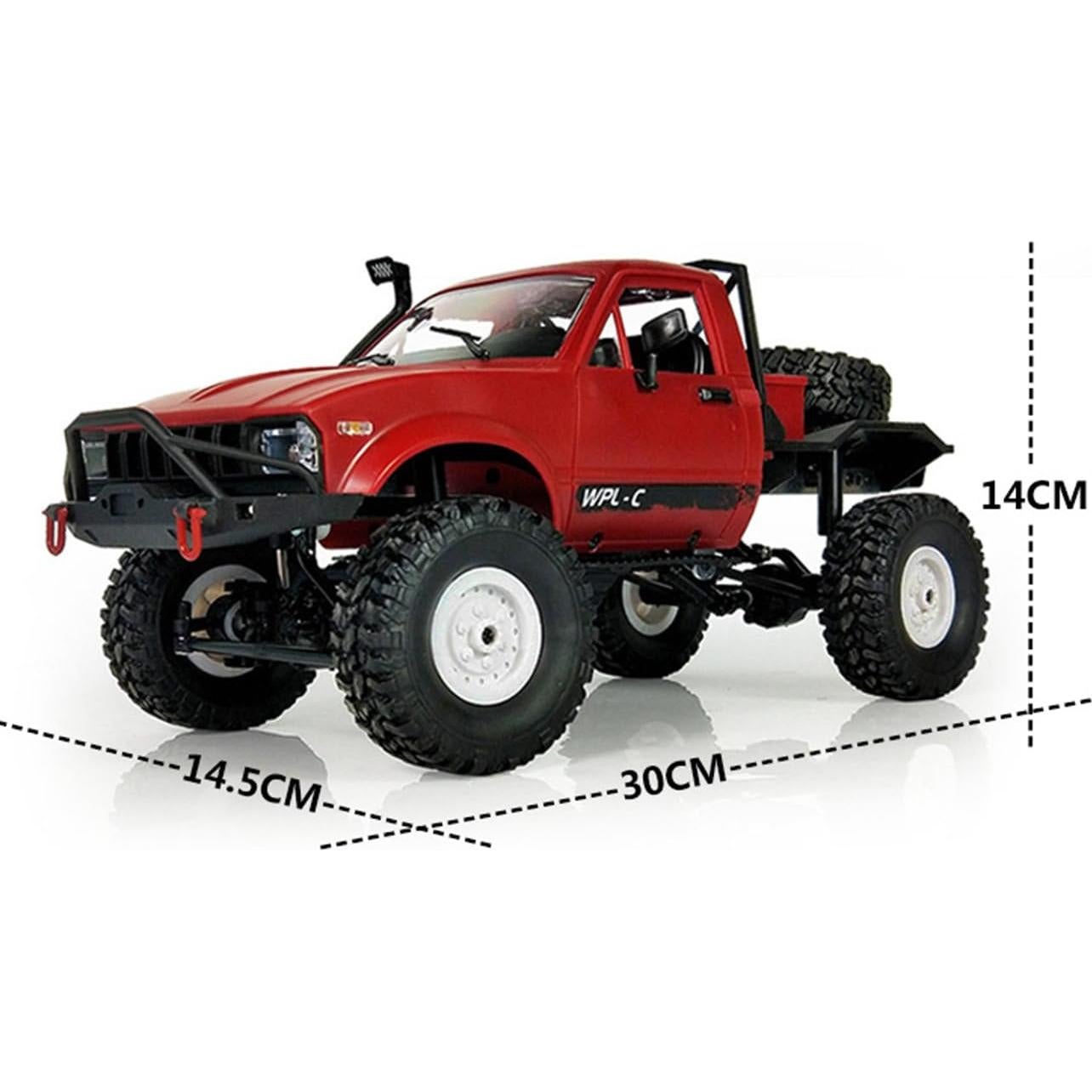 Camión RC Todo Terreno YIKESHU WPL-C14 1:16 4WD LED