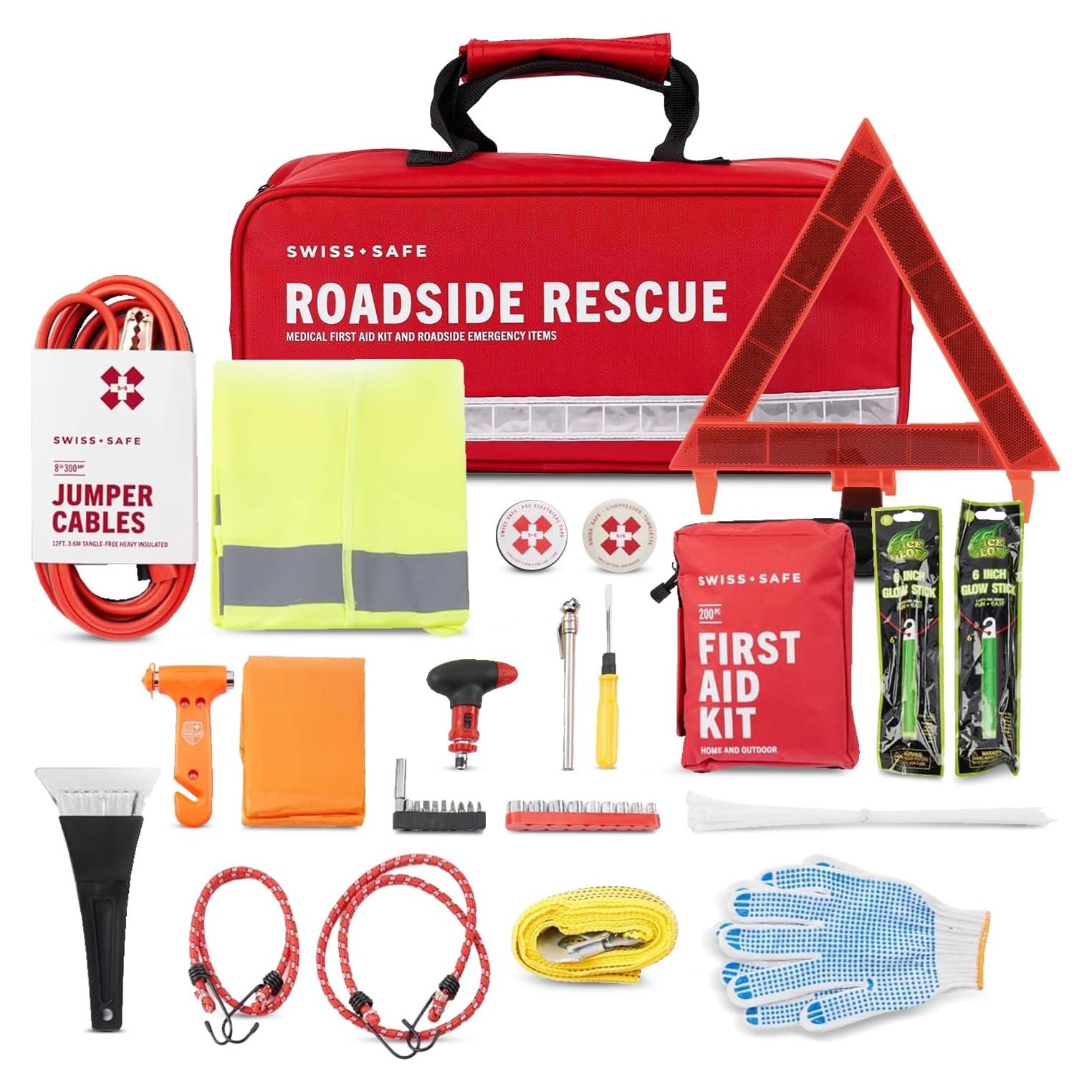 Kit de Primeros Auxilios Swiss Safe 233 Piezas para Coche