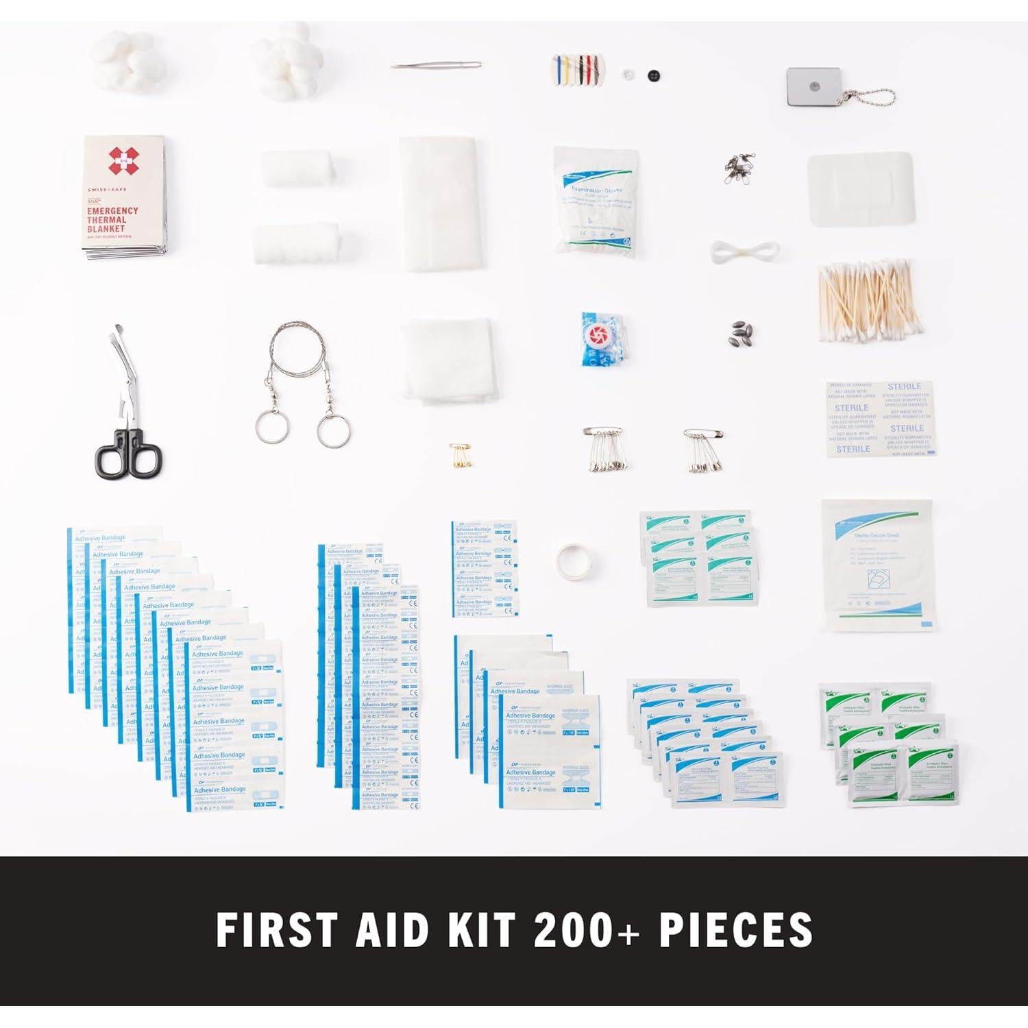 Kit de Primeros Auxilios Swiss Safe 233 Piezas para Coche
