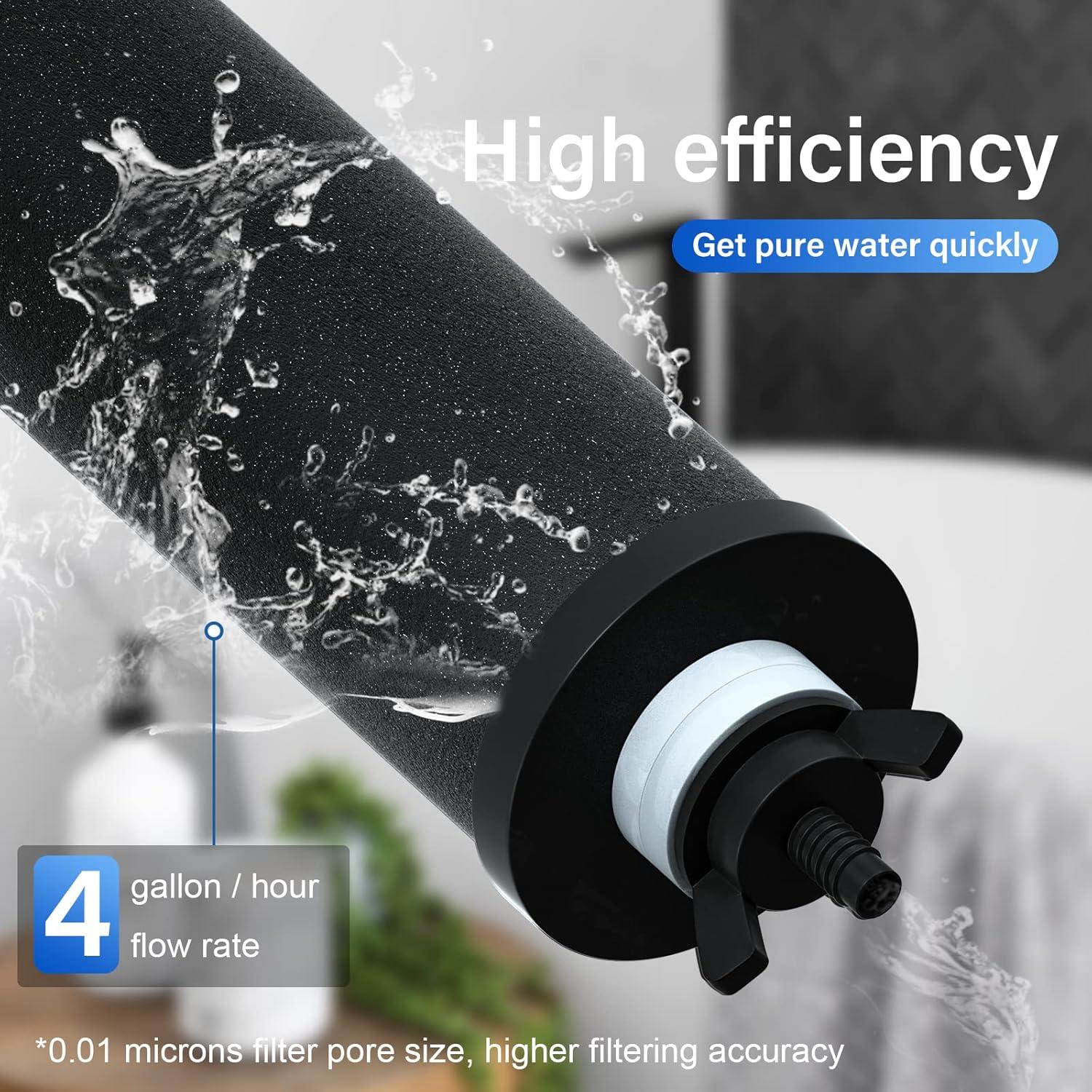 Filtro de Agua Purewell 3 Etapas Acero Inoxidable 1.5 Gal