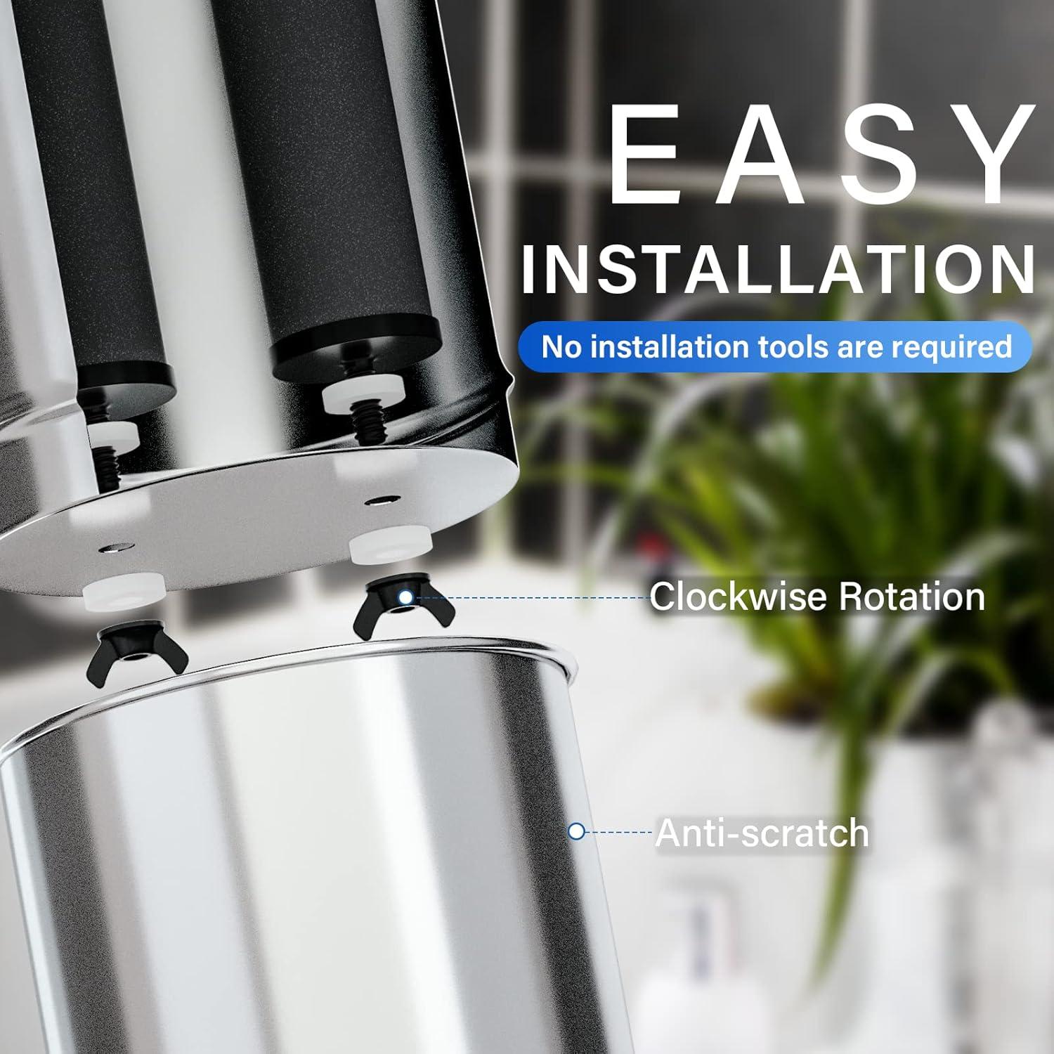 Filtro de Agua Purewell 3 Etapas Acero Inoxidable 1.5 Gal