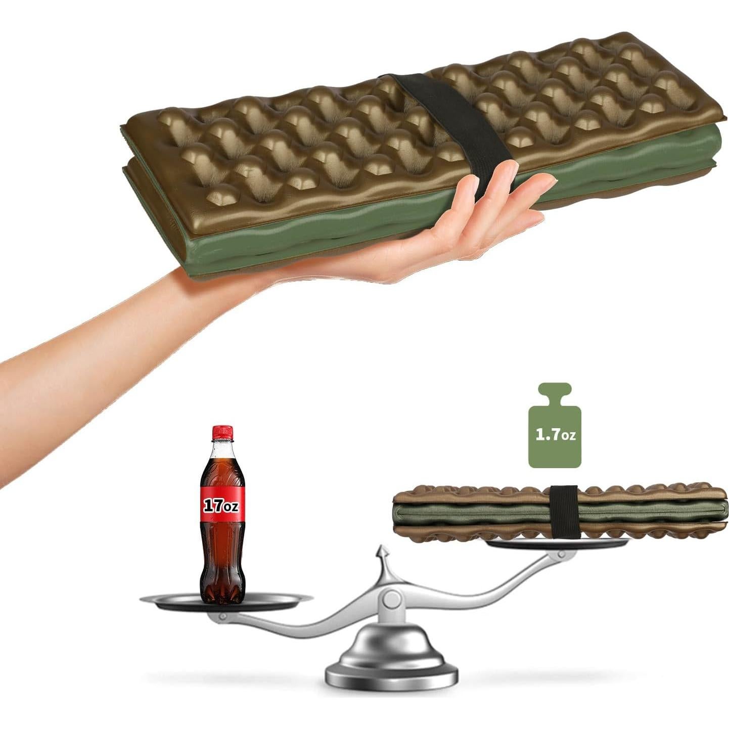 Almohadilla de Asiento Plegable FOCHIER F Verde Militar 1pc