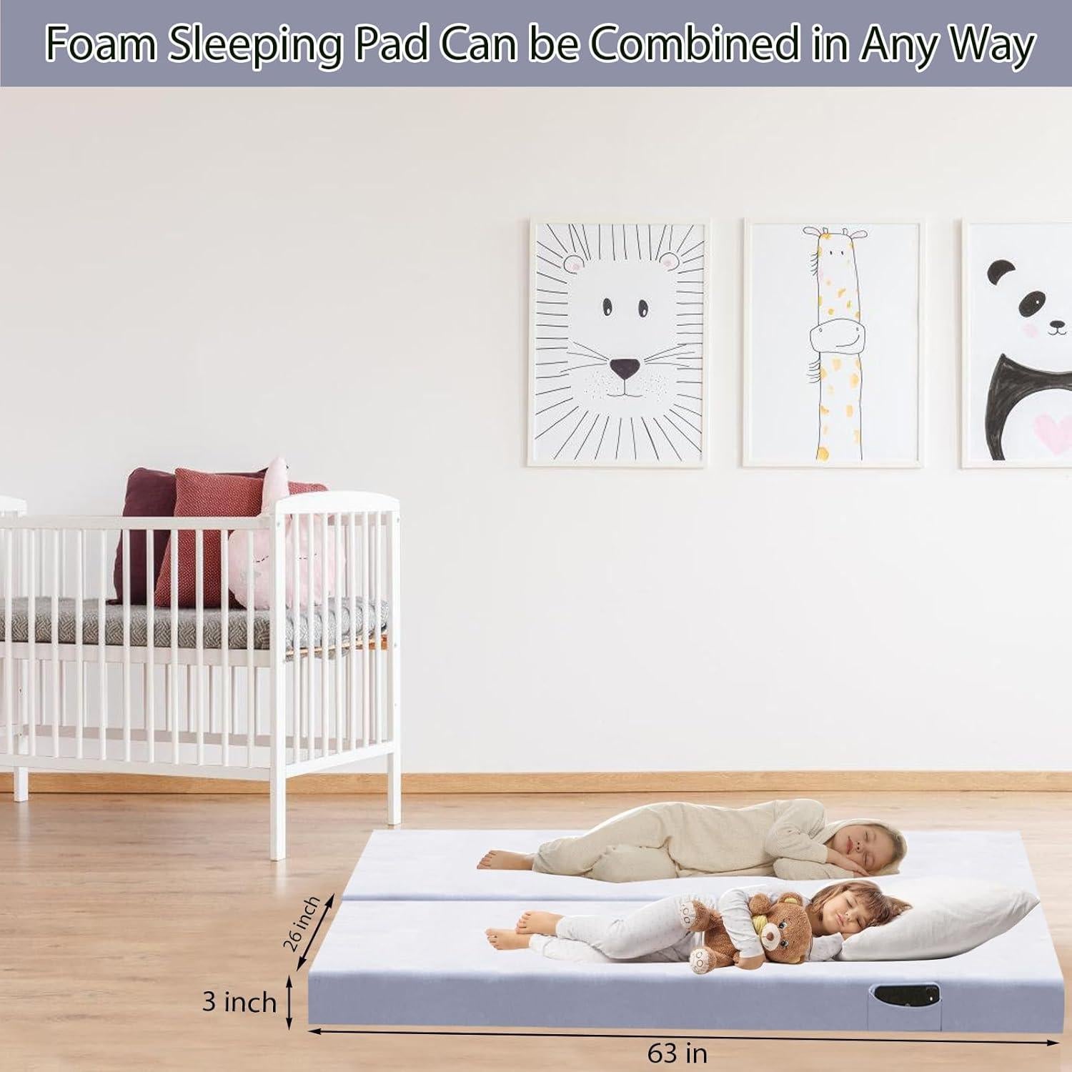 Colchón de Camping Dotpilgo Espuma Viscoelástica 160x66 cm