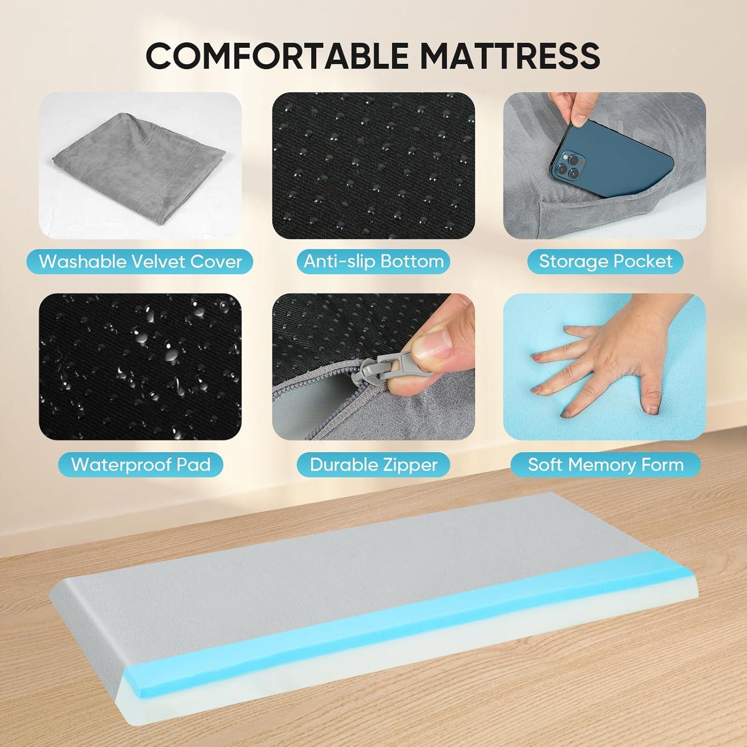 Colchón de Camping Dotpilgo Espuma Viscoelástica 160x66 cm