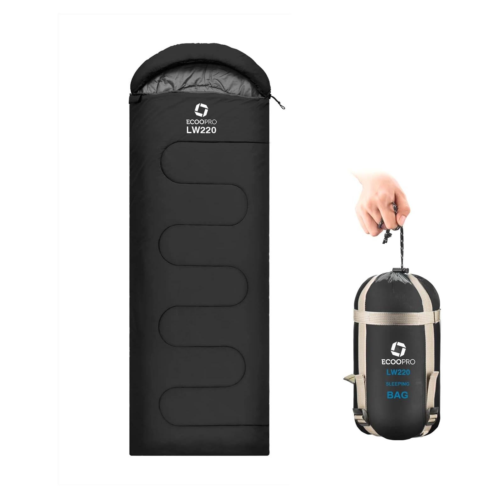 Saco de Dormir ECOOPRO para Climas Cálidos - Impermeable 210x76cm
