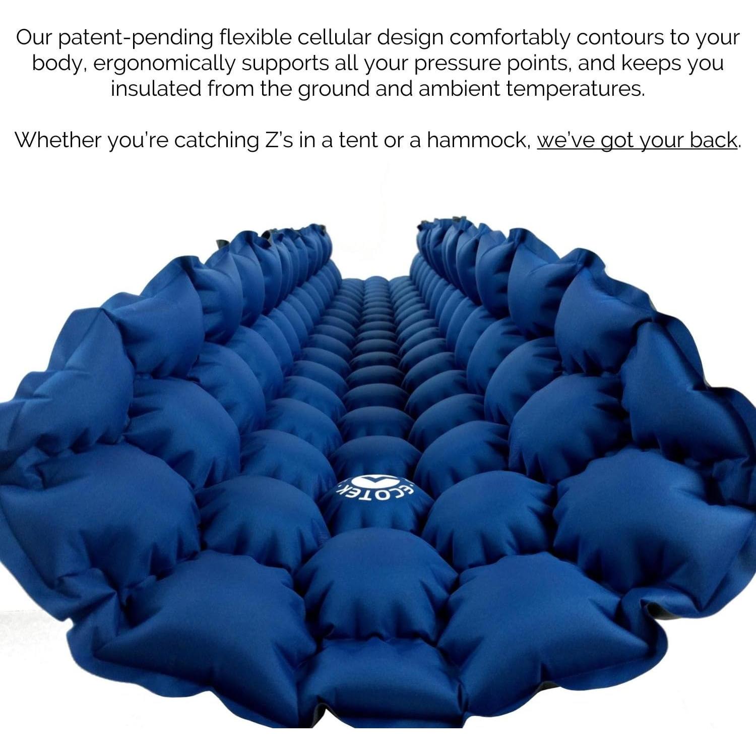 Colchón Inflable Ultraligero ECOTEK Hybern8 Verde Bosque