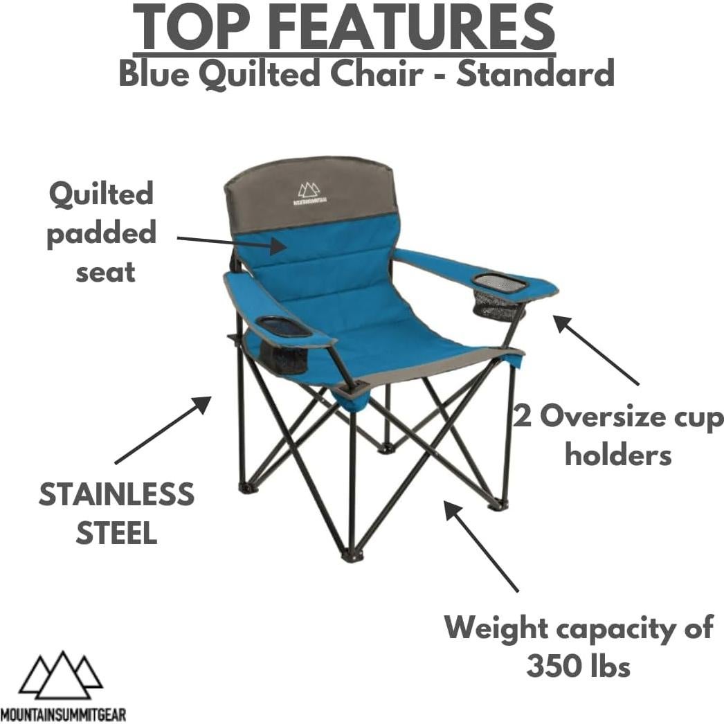 Silla de Camping Acolchada Mountain Summit Gear Azul 158.8 kg