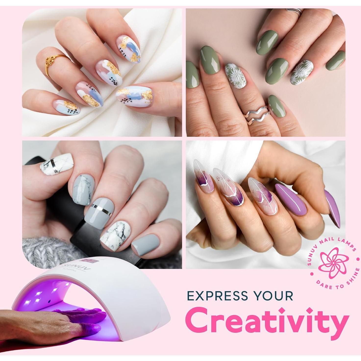 Secador UV para Uñas SUNUV SUN9X Plus Rosa, 2 Temporizadores