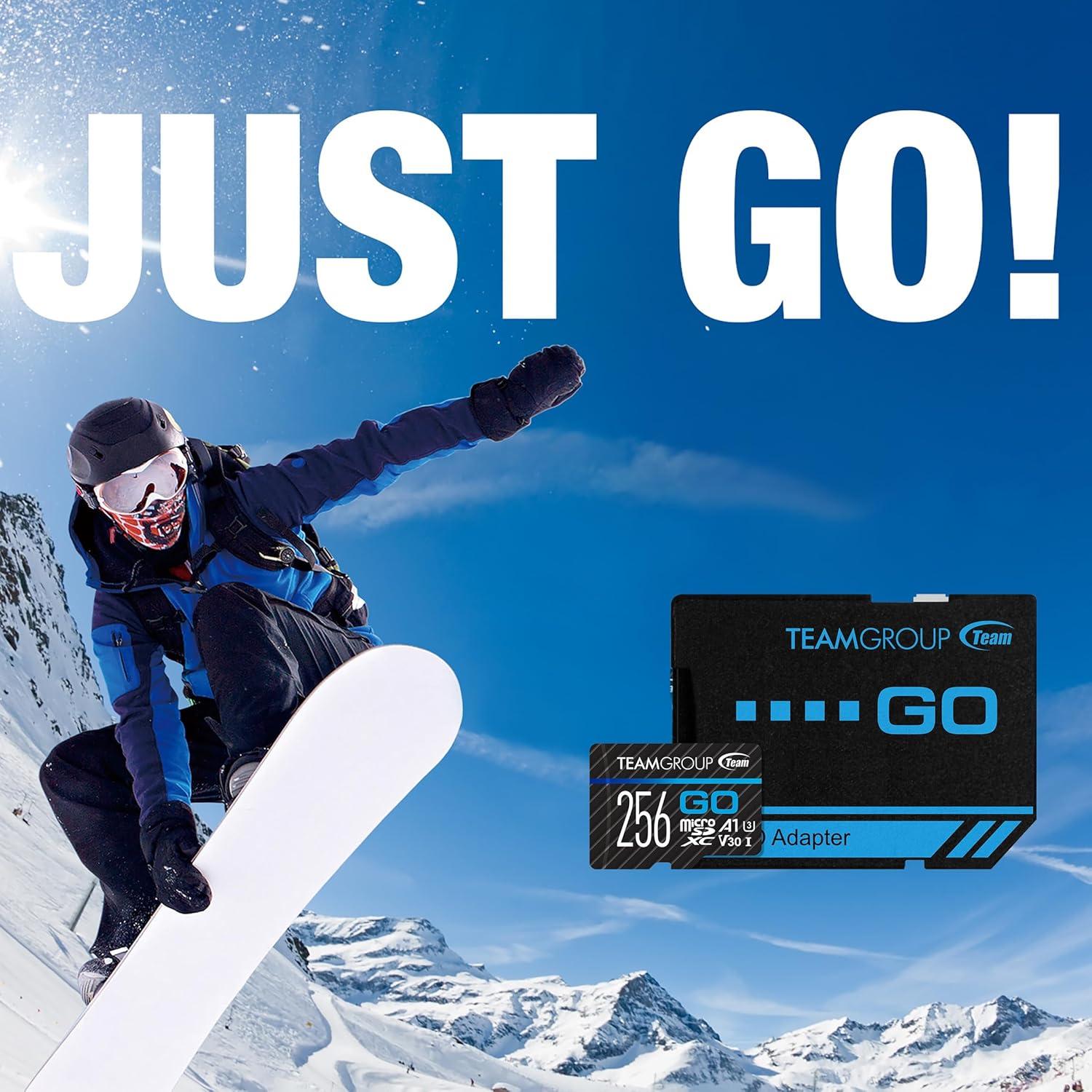 TEAMGROUP GO Tarjeta Micro SDXC 64GB 3-Pack UHS-I U3 V30