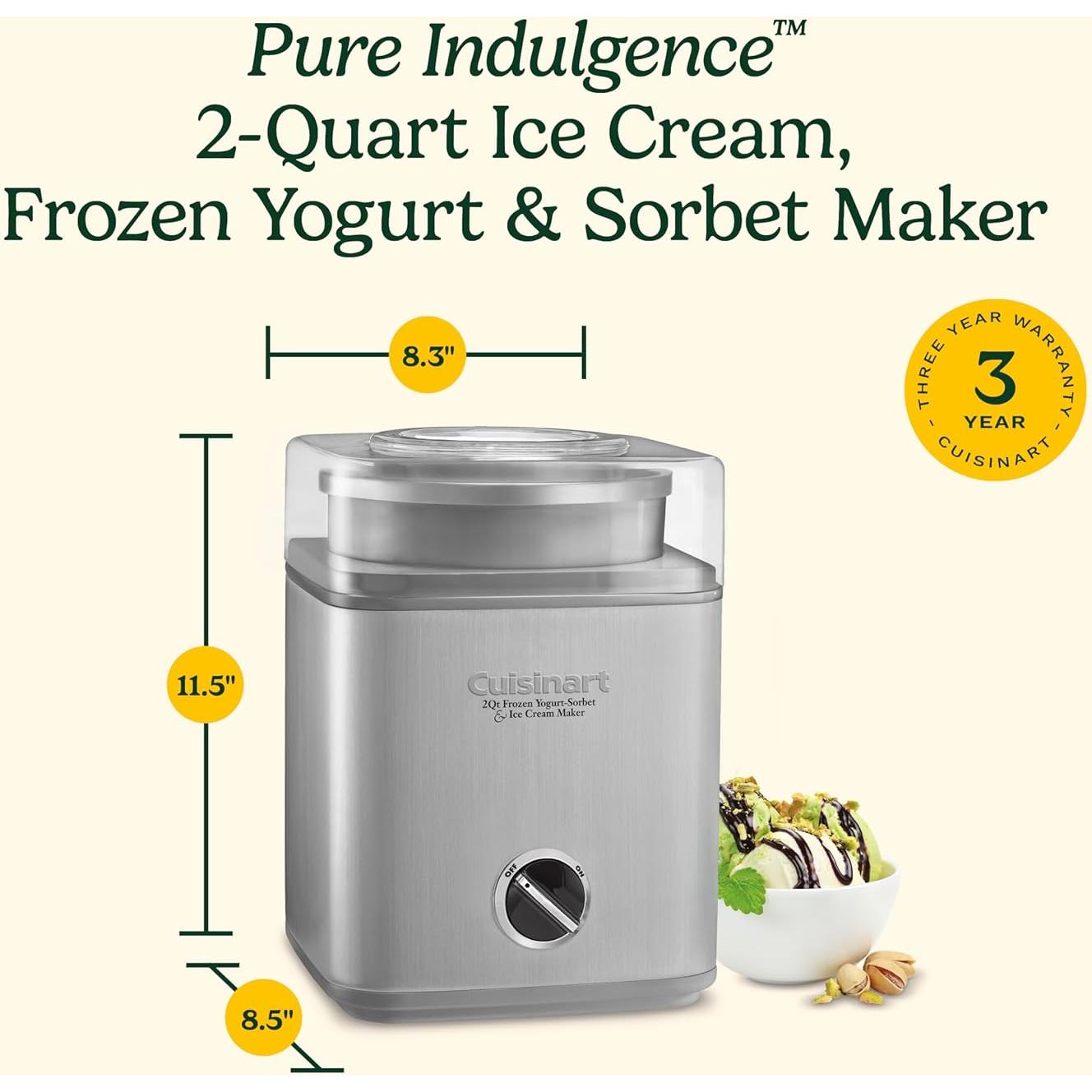 Máquina de Helados Cuisinart ICE-30BCP1 2L Automática